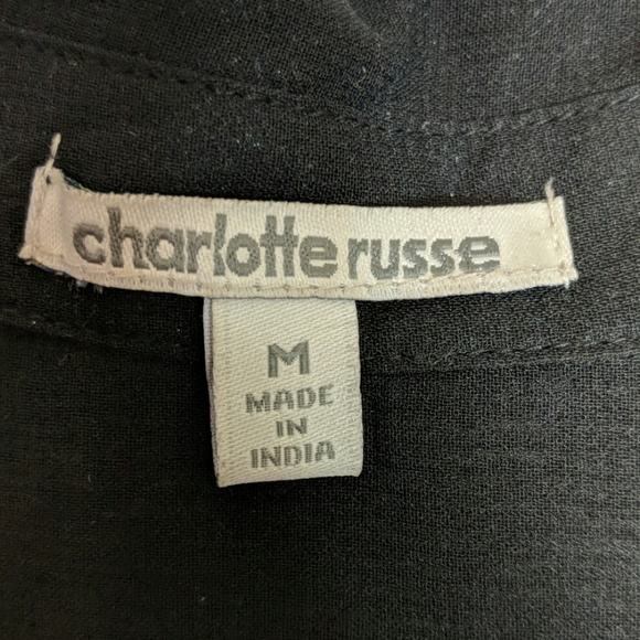 Shear high/low button up collared blouse - Picture 4 of 4